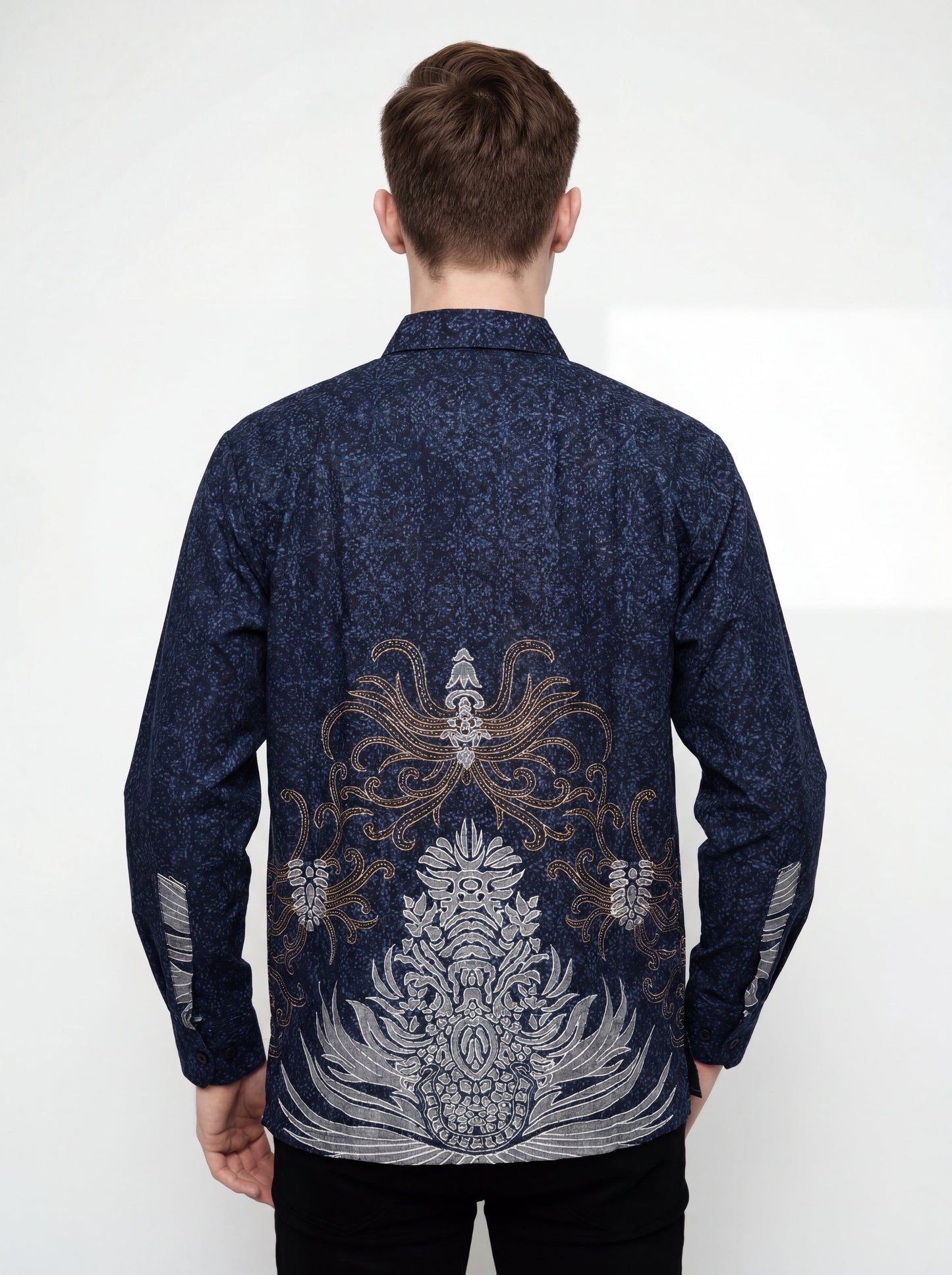 Men’s Batik Shirt – Mythic Flourish | Long Sleeves