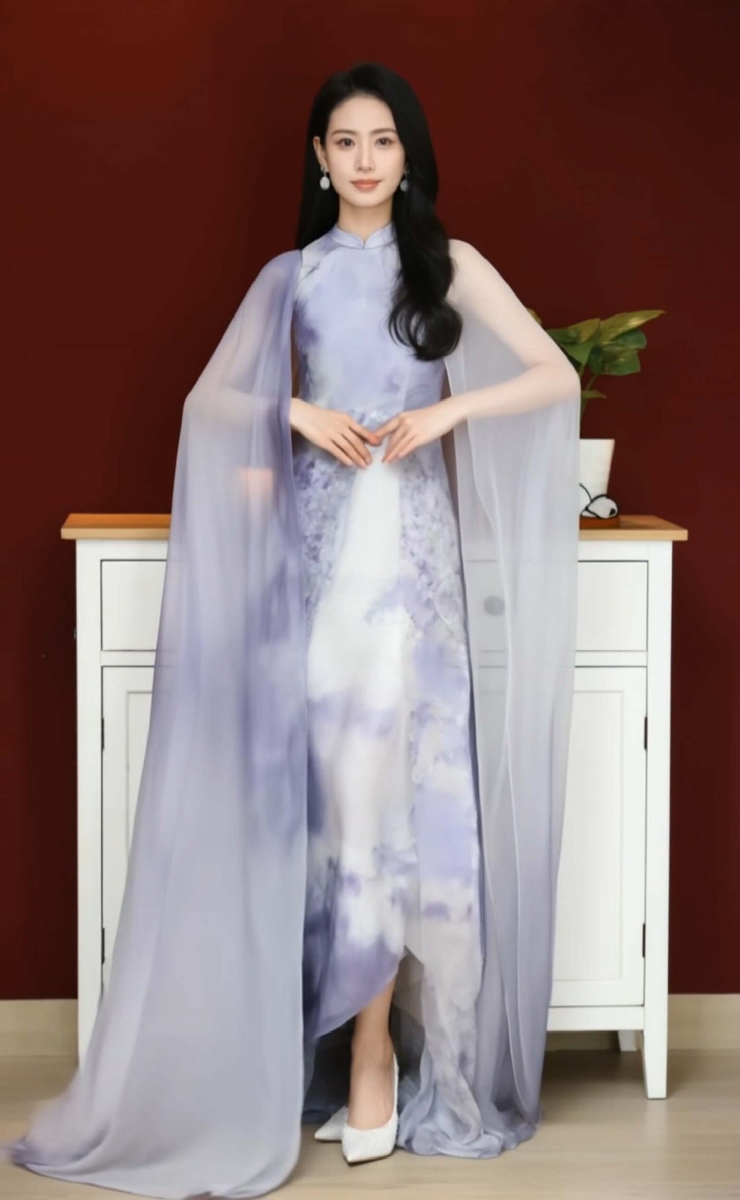 Women's Fusion Batik Dress - Lavender Princess 3
