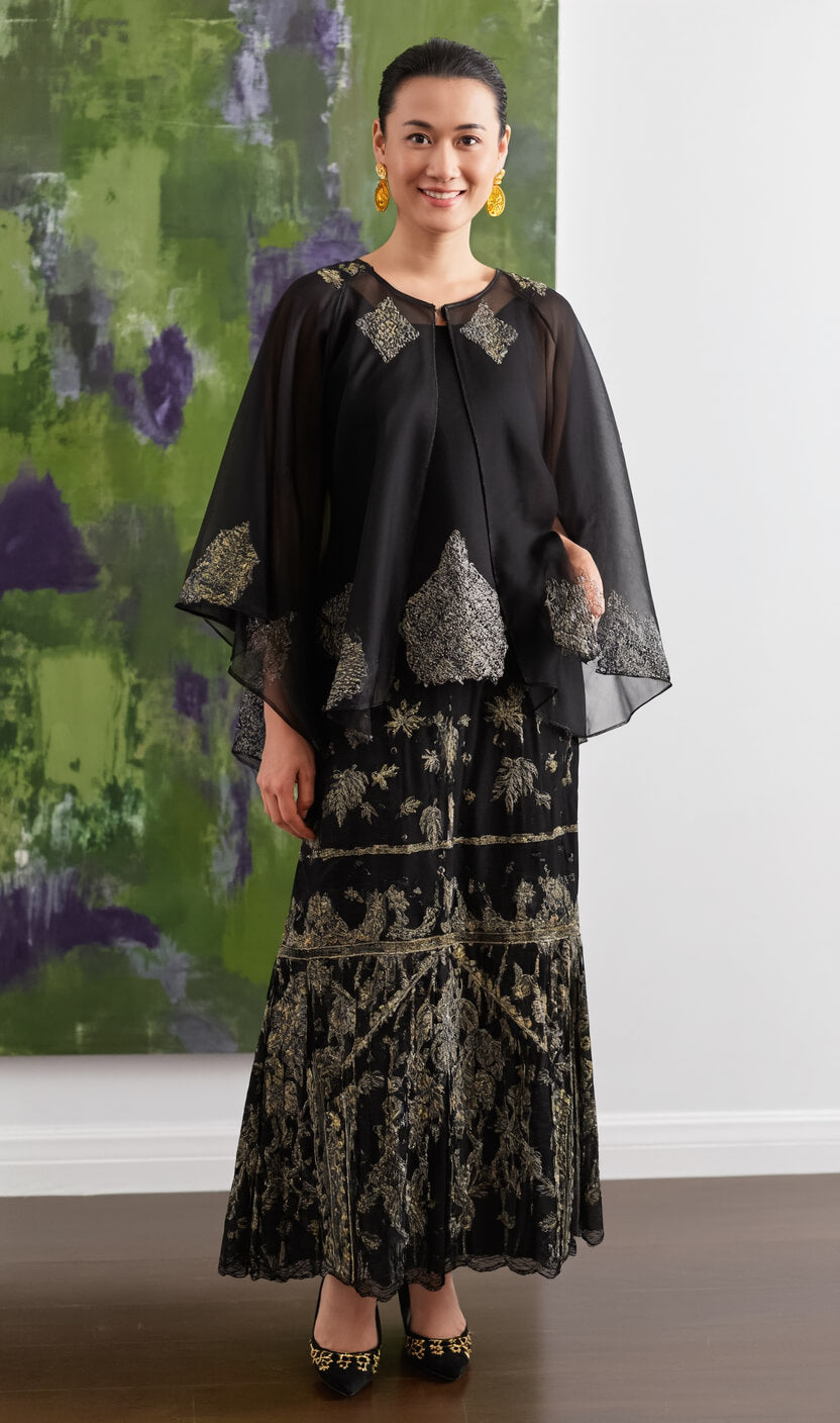 Women's Fusion Batik Dress - Midnight Sonata 2