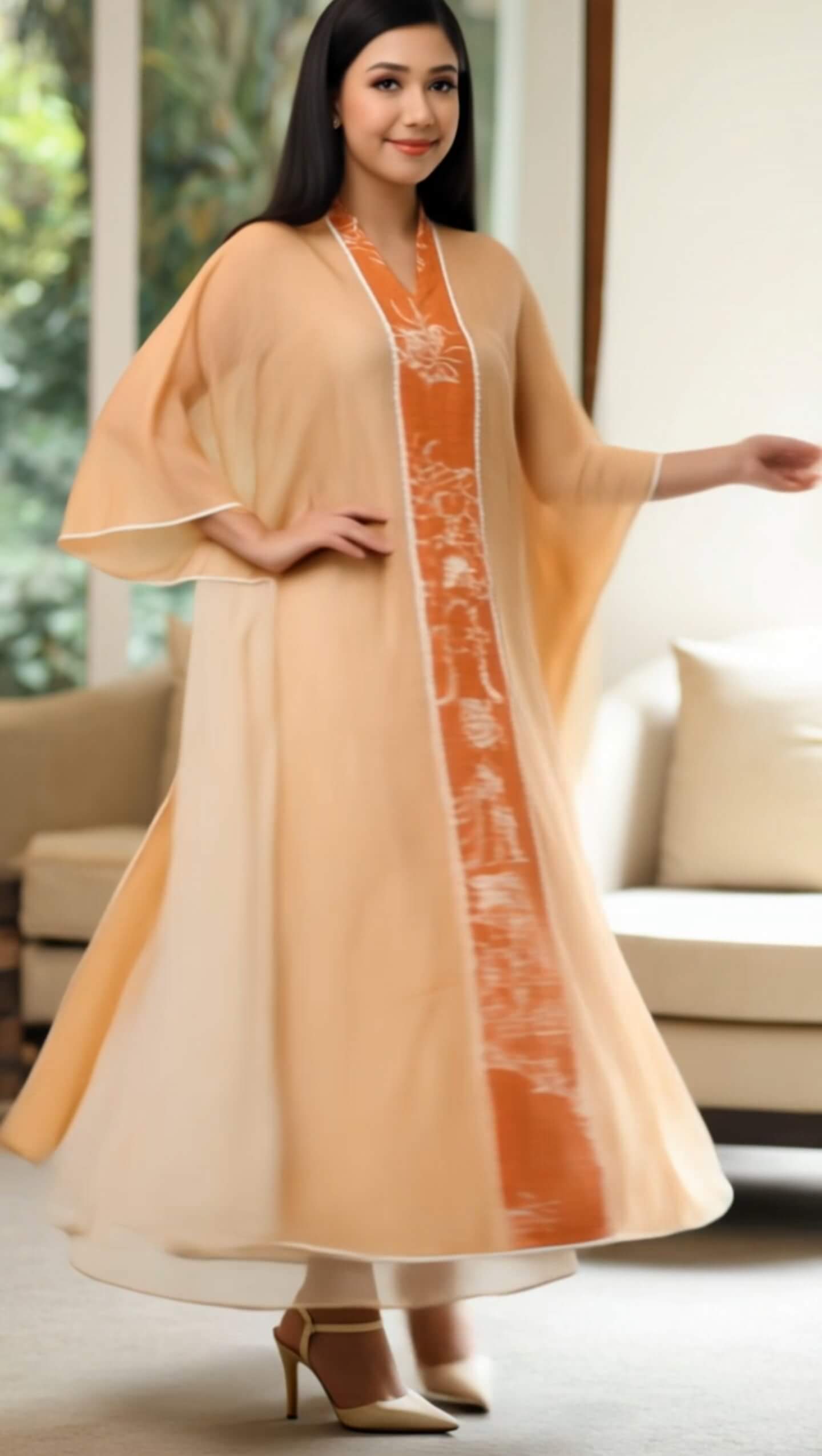 Women's Fusion Batik Dress - Sunset Mist 3