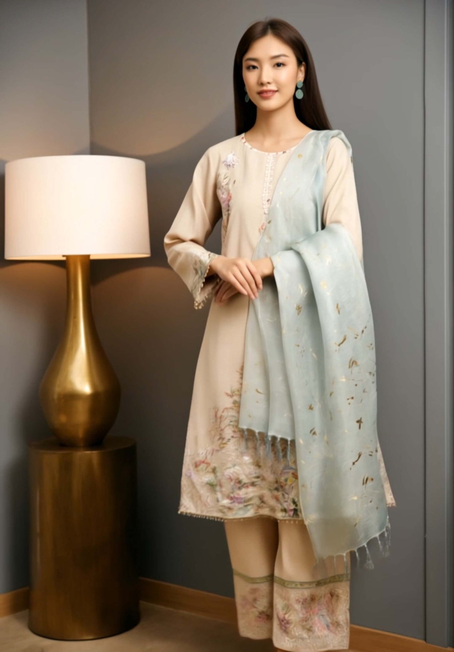 Women's Fusion Batik Kurung Set - Heritage Bloom 2