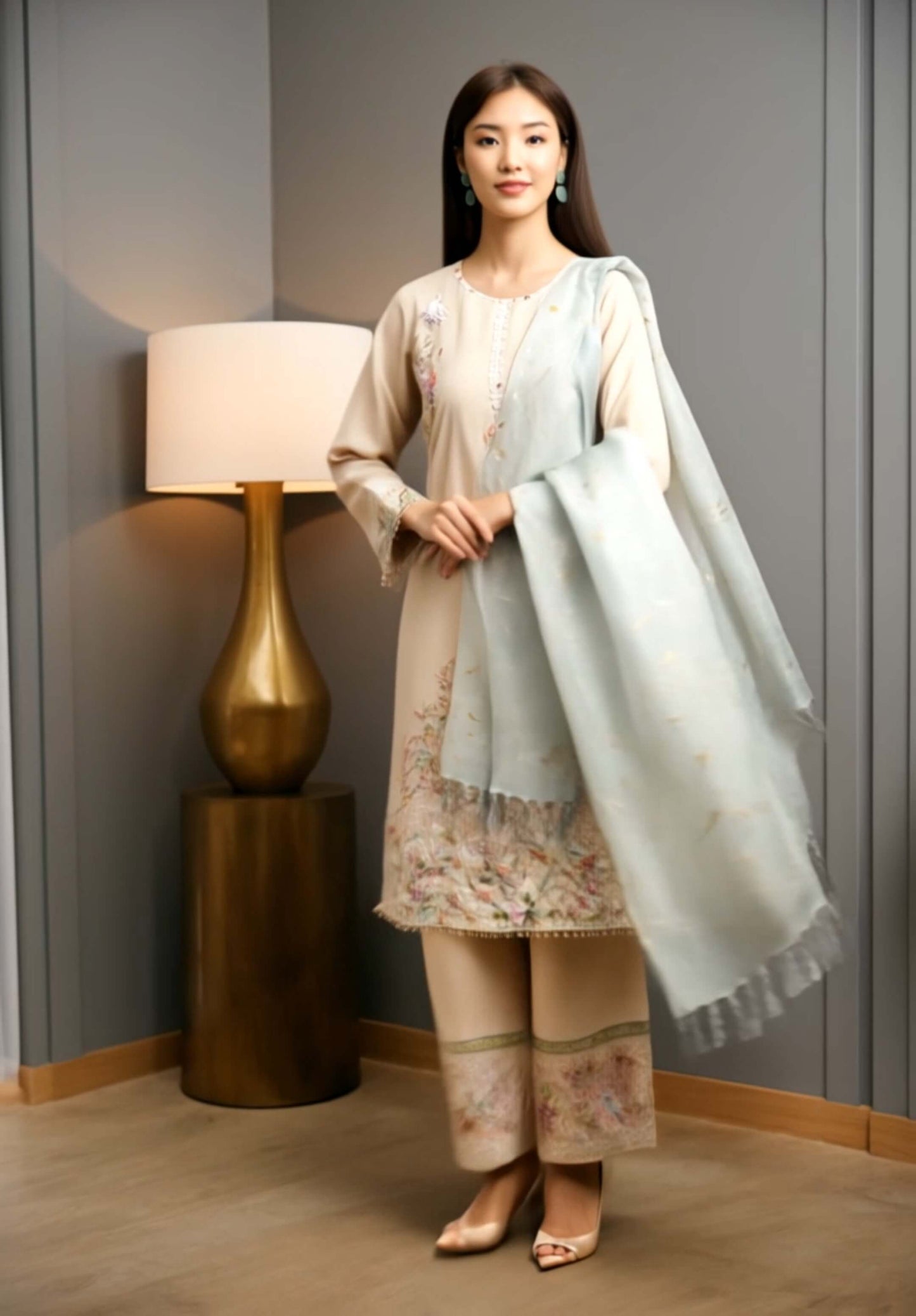 Women's Fusion Batik Kurung Set - Heritage Bloom 3