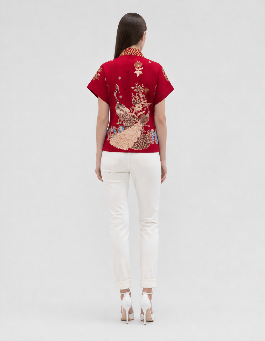 Women’s Batik Wrap Kimono – Prosperity in Bloom