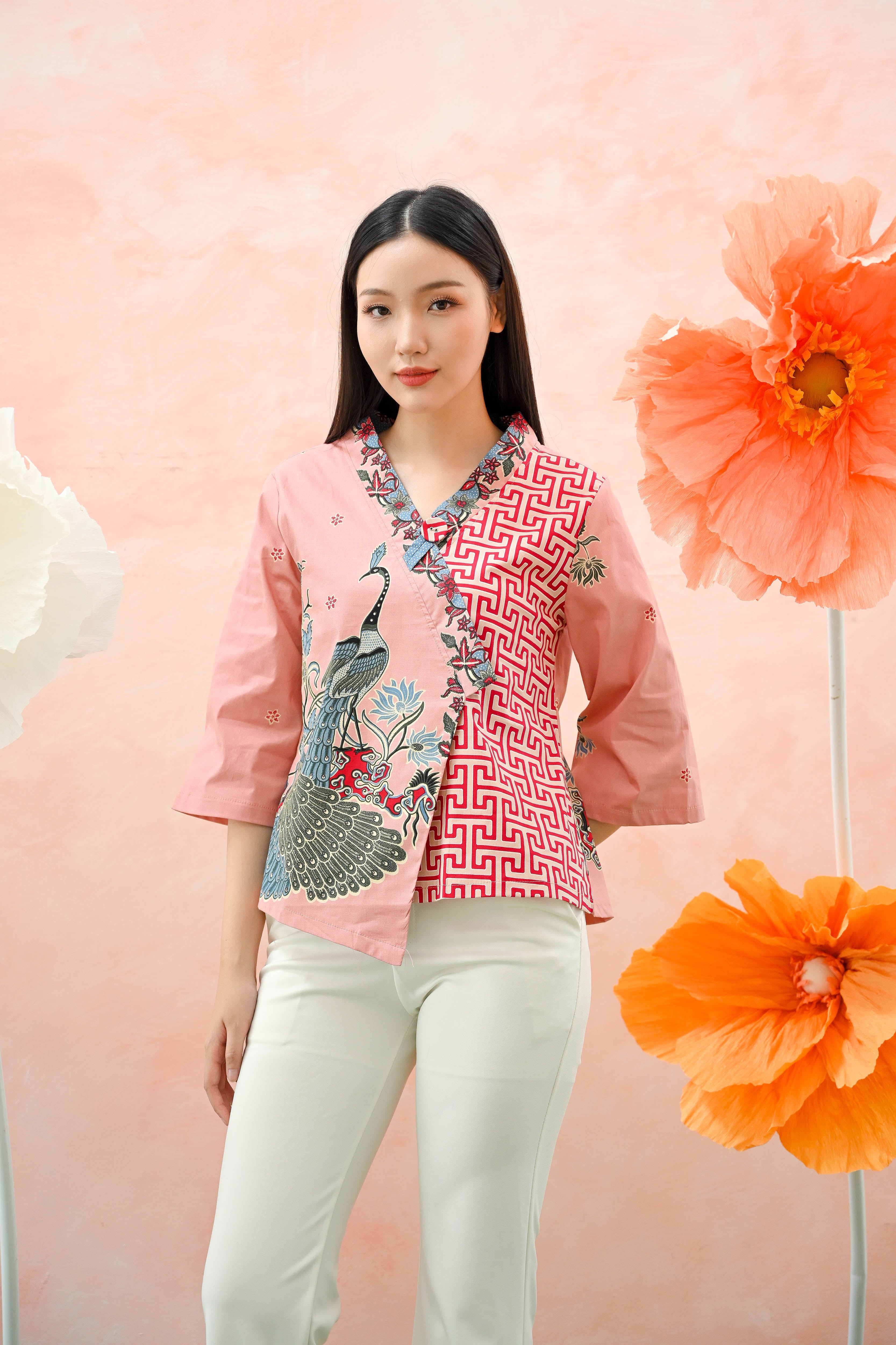 Women's Batik Kimono - Tropical Elegance