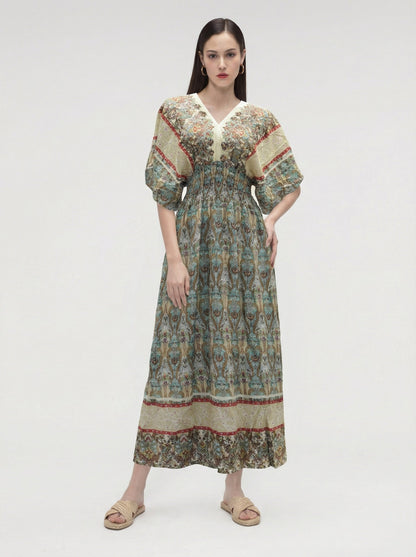 Aira Smocked Maxi Dress