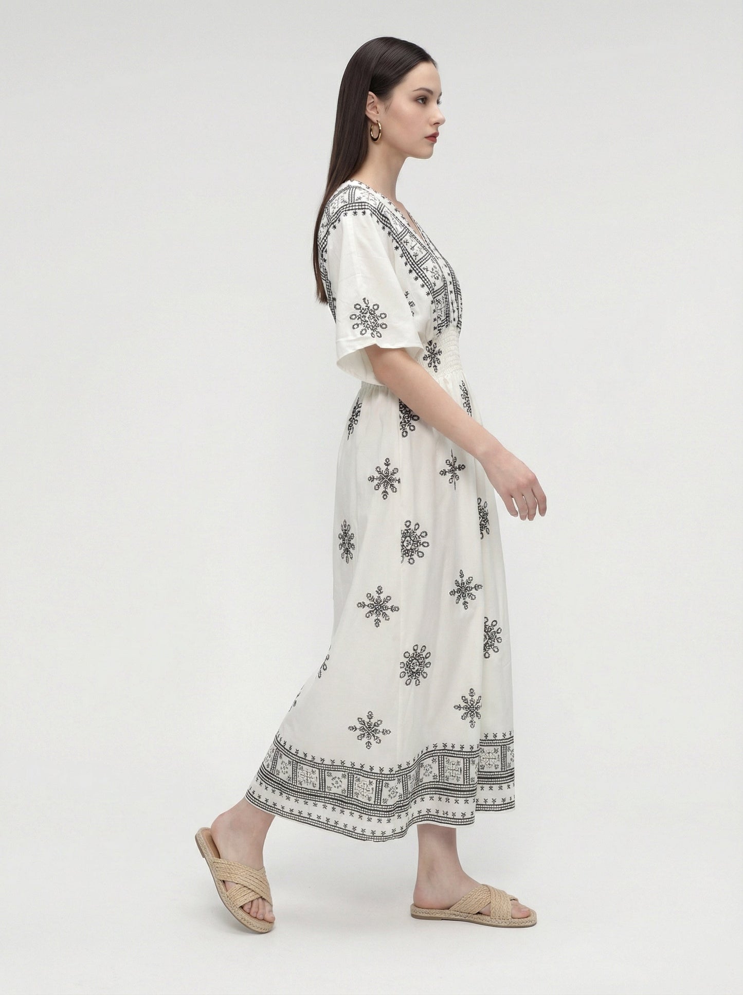 Aira Smocked Maxi Dress
