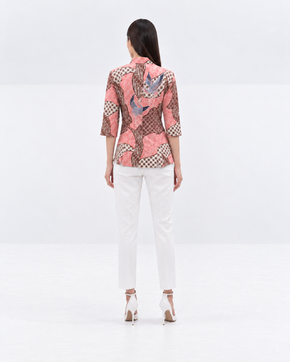 Women’s Batik Tang Suit – Prosperity in Bloom | Pink