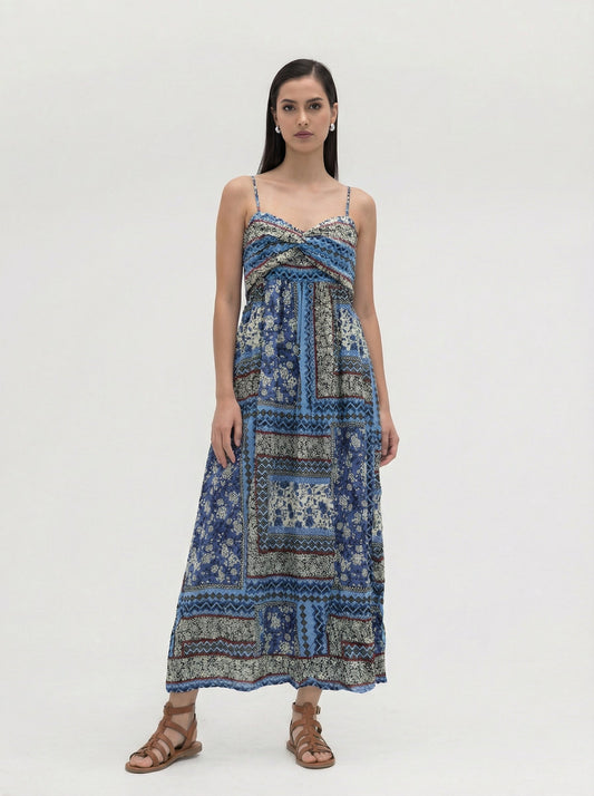 Luna Patchwork Maxi Dress