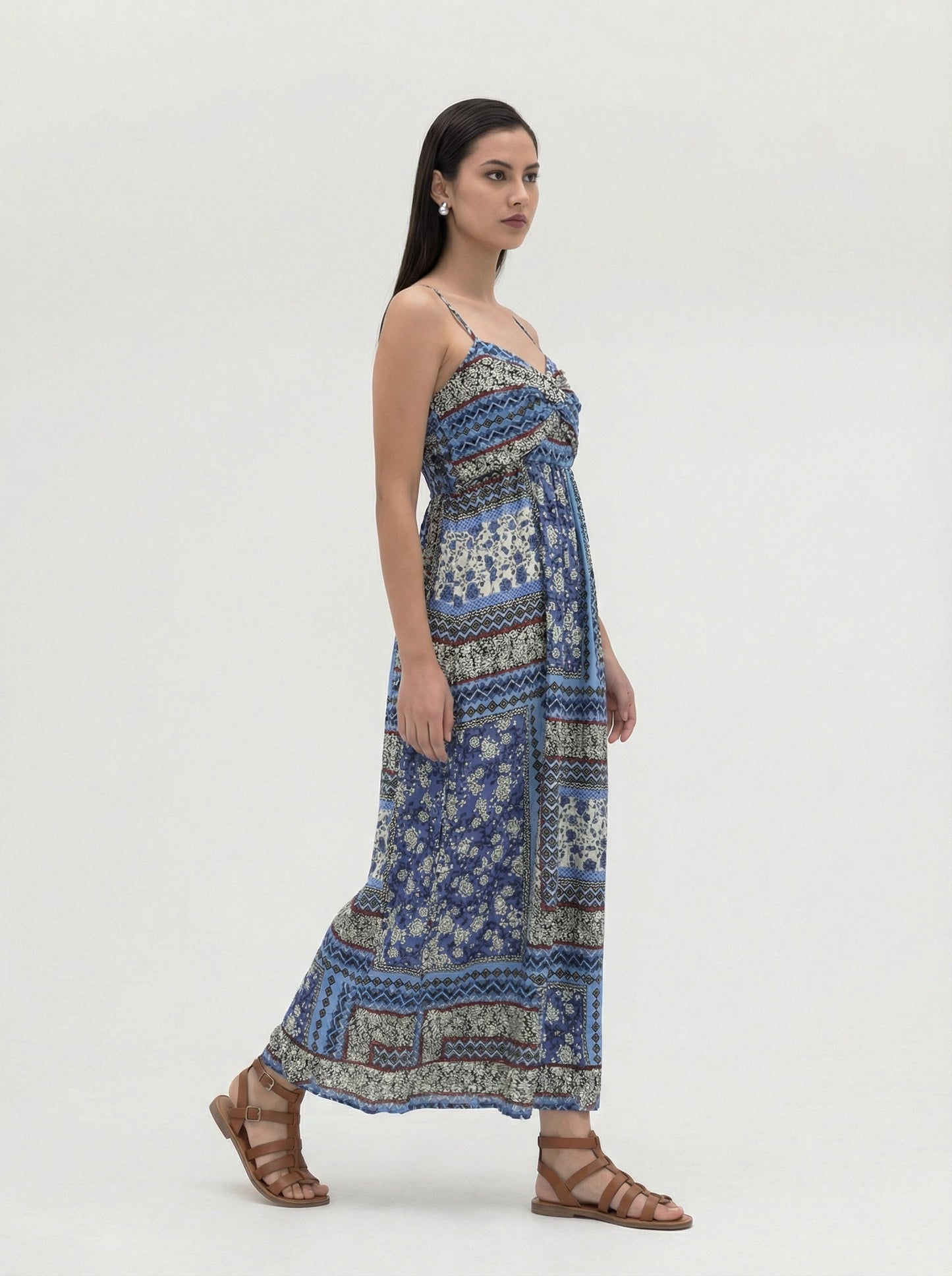 Luna Patchwork Maxi Dress