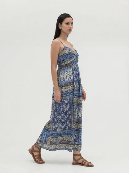 Luna Patchwork Maxi Dress
