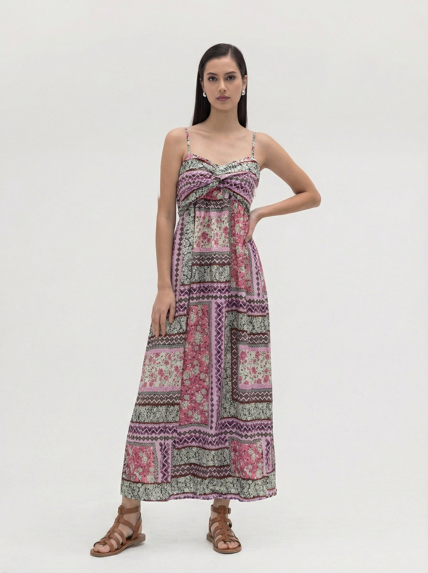 Luna Patchwork Maxi Dress