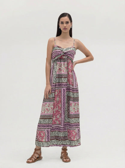 Luna Patchwork Maxi Dress