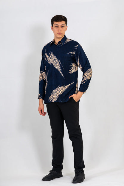 Men's Batik Shirt - Horizon | Long Sleeves 3