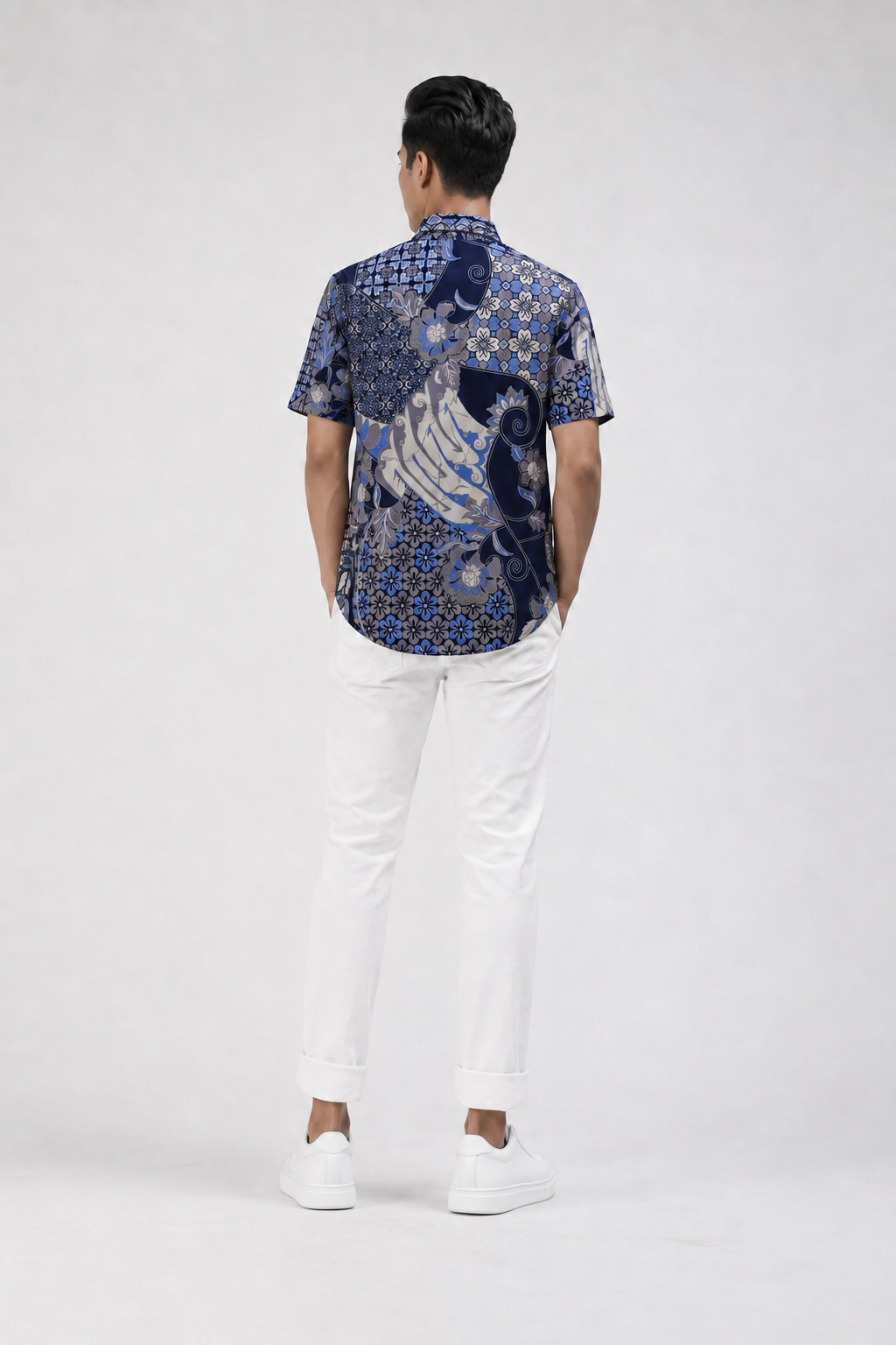 Mens Batik Shirt Short Sleeves – Heritage Blossom