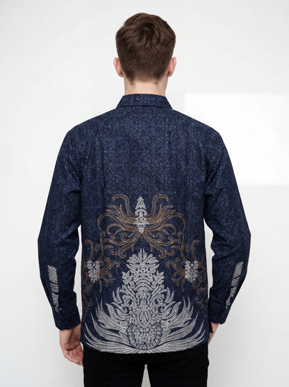 Men’s Batik Shirt – Mythic Flourish | Long Sleeves