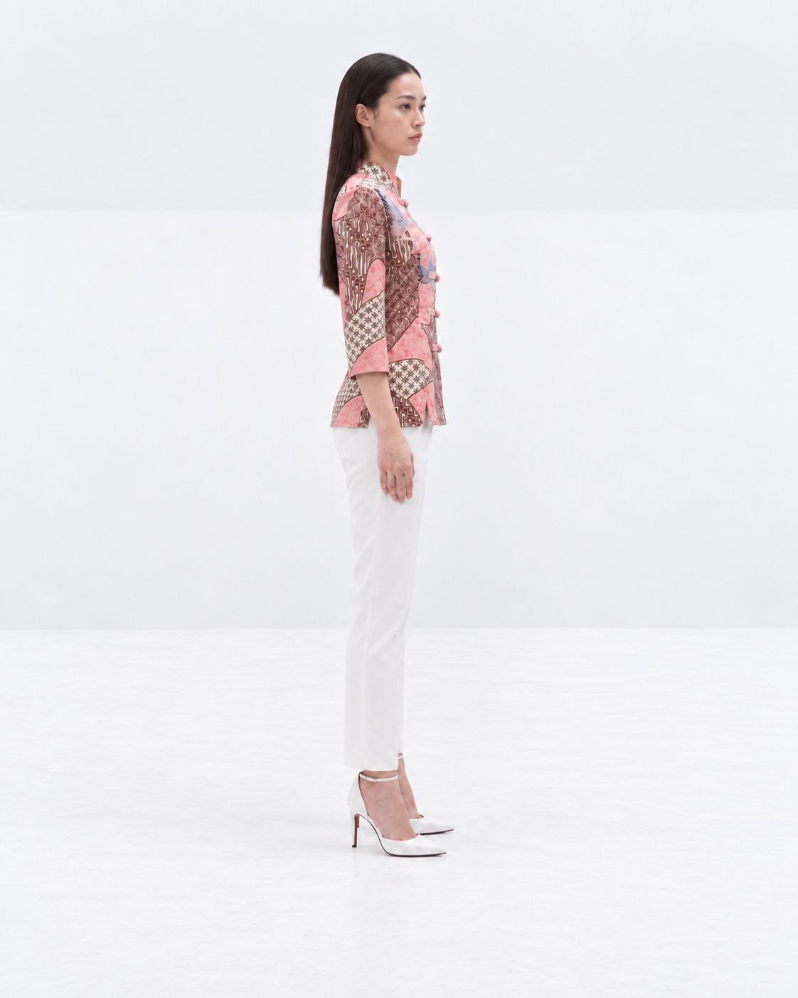 Women’s Batik Tang Suit – Prosperity in Bloom | Pink