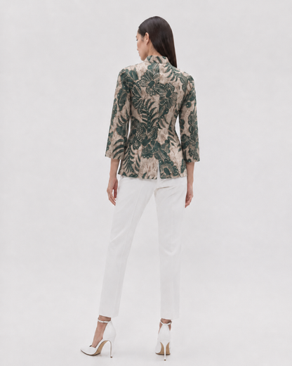Women’s Batik Tang Suit – Prosperity in Bloom