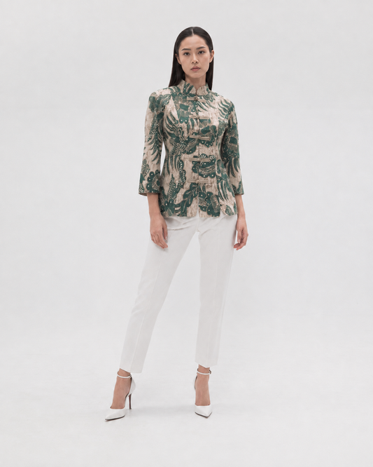 Women’s Batik Tang Suit – Prosperity in Bloom
