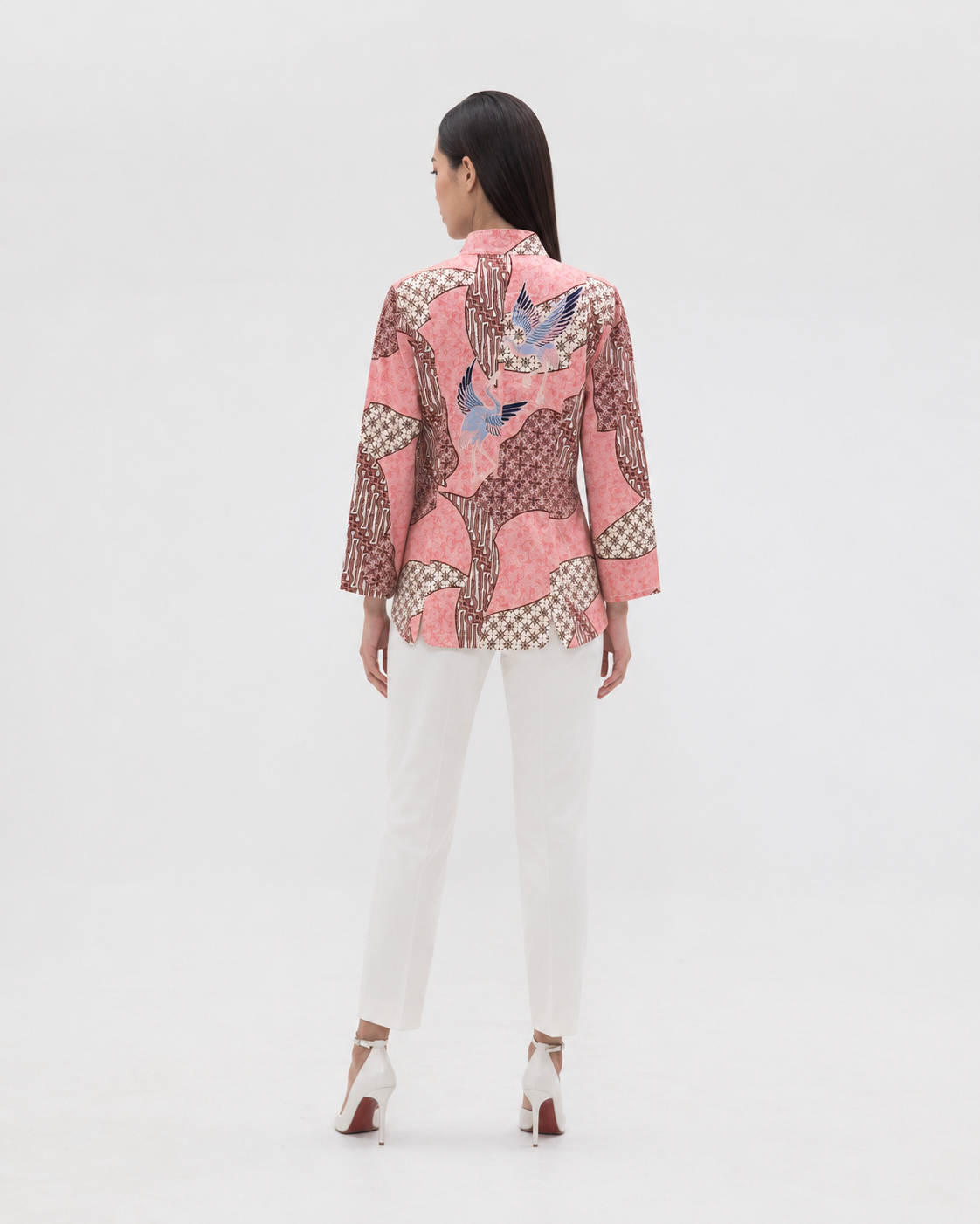 Women’s Batik Tang Suit – Prosperity in Bloom | Pink