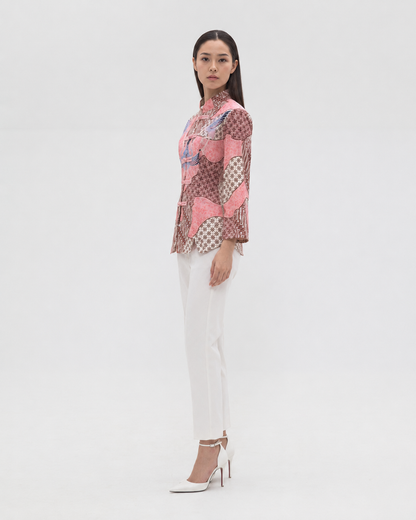 Women’s Batik Tang Suit – Prosperity in Bloom | Pink