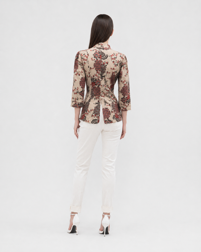 Women’s Batik Tang Suit – Prosperity in Bloom