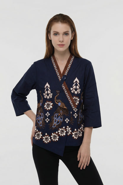 Women's Batik Kimono - Tropical Elegance