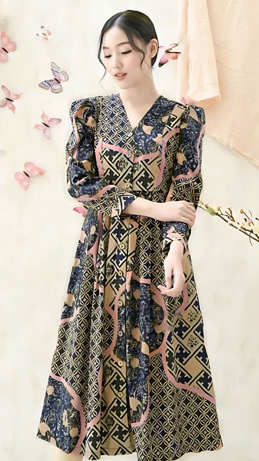 Women_s_Batik_Midi_Dress_-_Artistic_Heritage