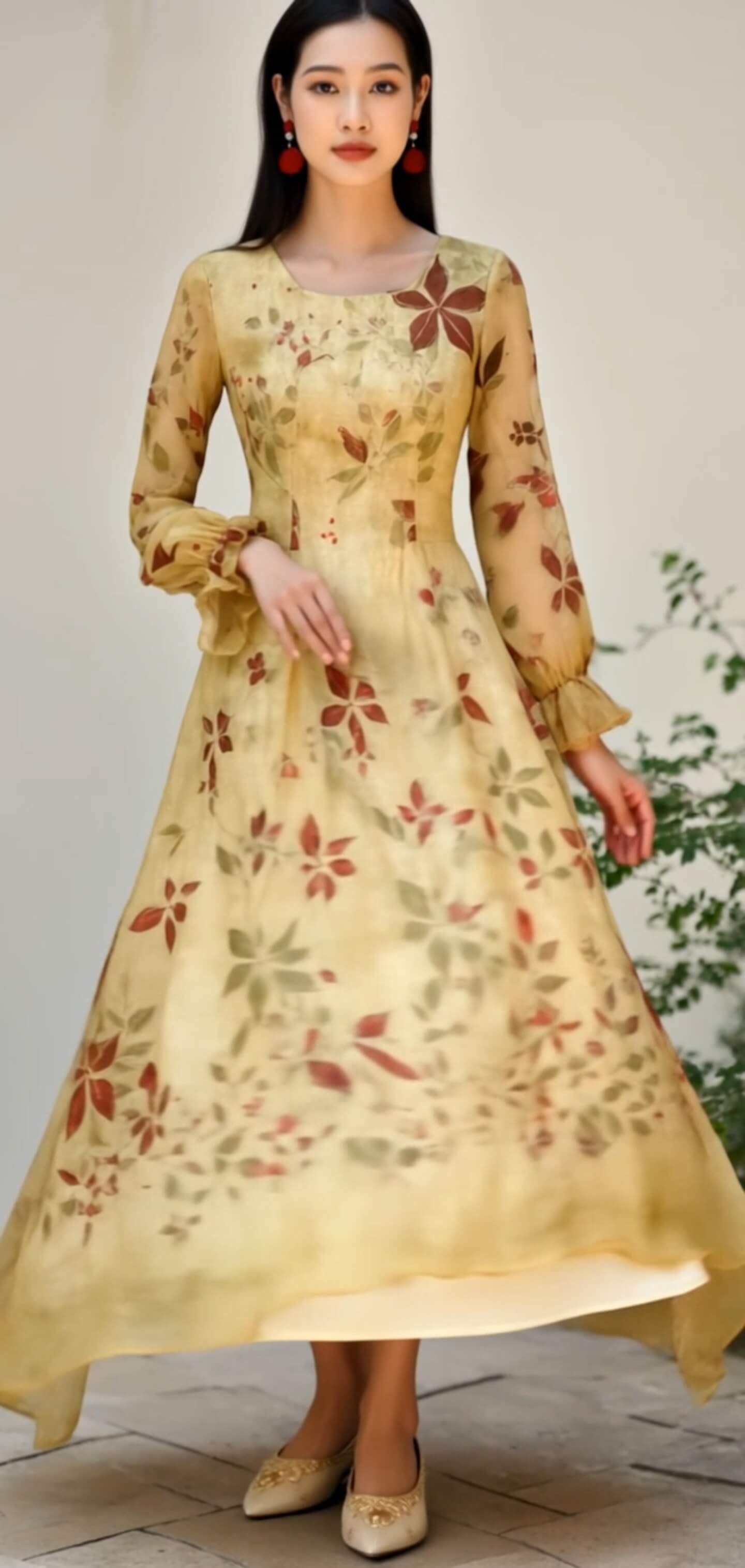Women's Fusion Batik Dress - Autumn 2