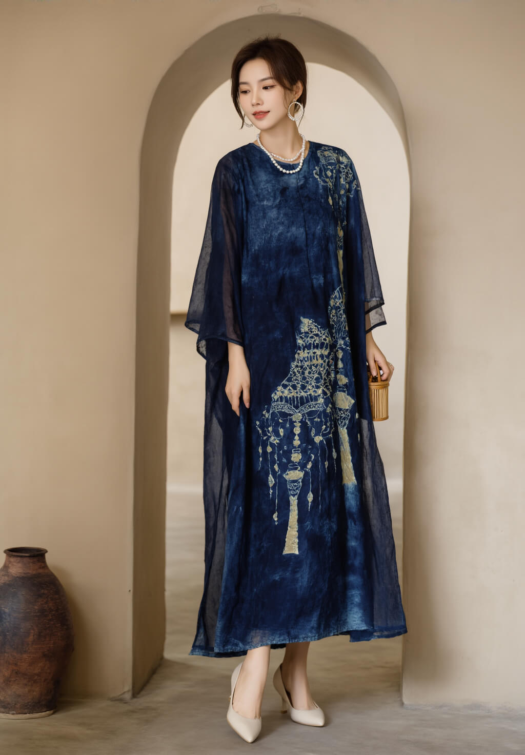 Women's Fusion Batik Dress - Chandara
