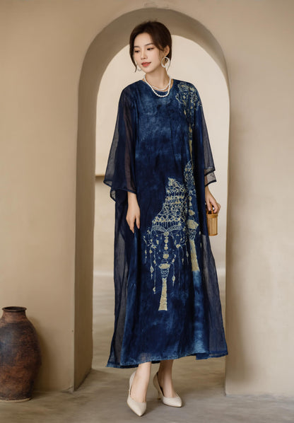 Women's Fusion Batik Dress - Chandara