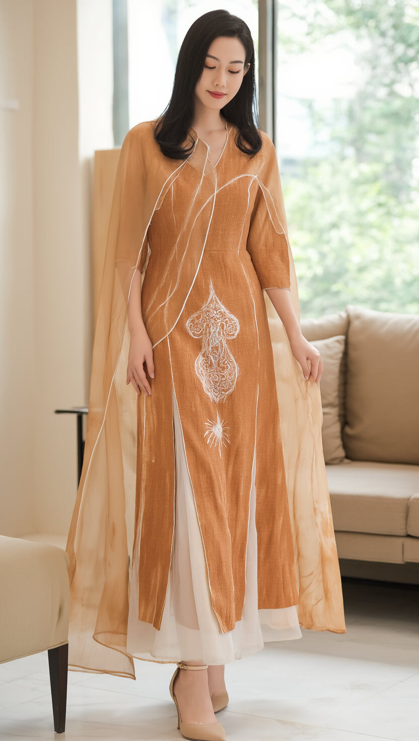 Women's Fusion Batik Dress - Ember Flower