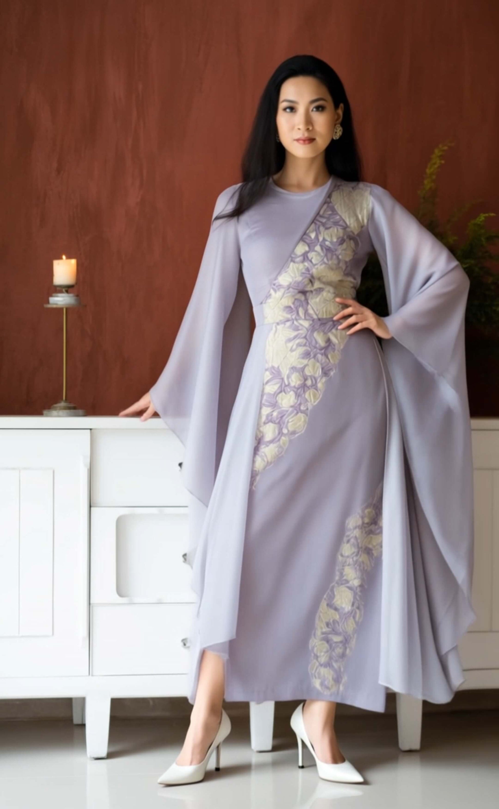 Women's Fusion Batik Dress - Iris Royale 3