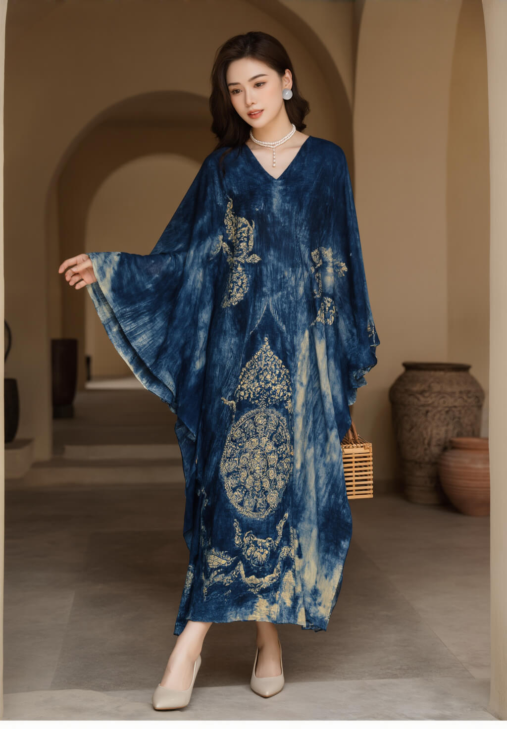 Women's Fusion Batik Dress - Sapphire of the South