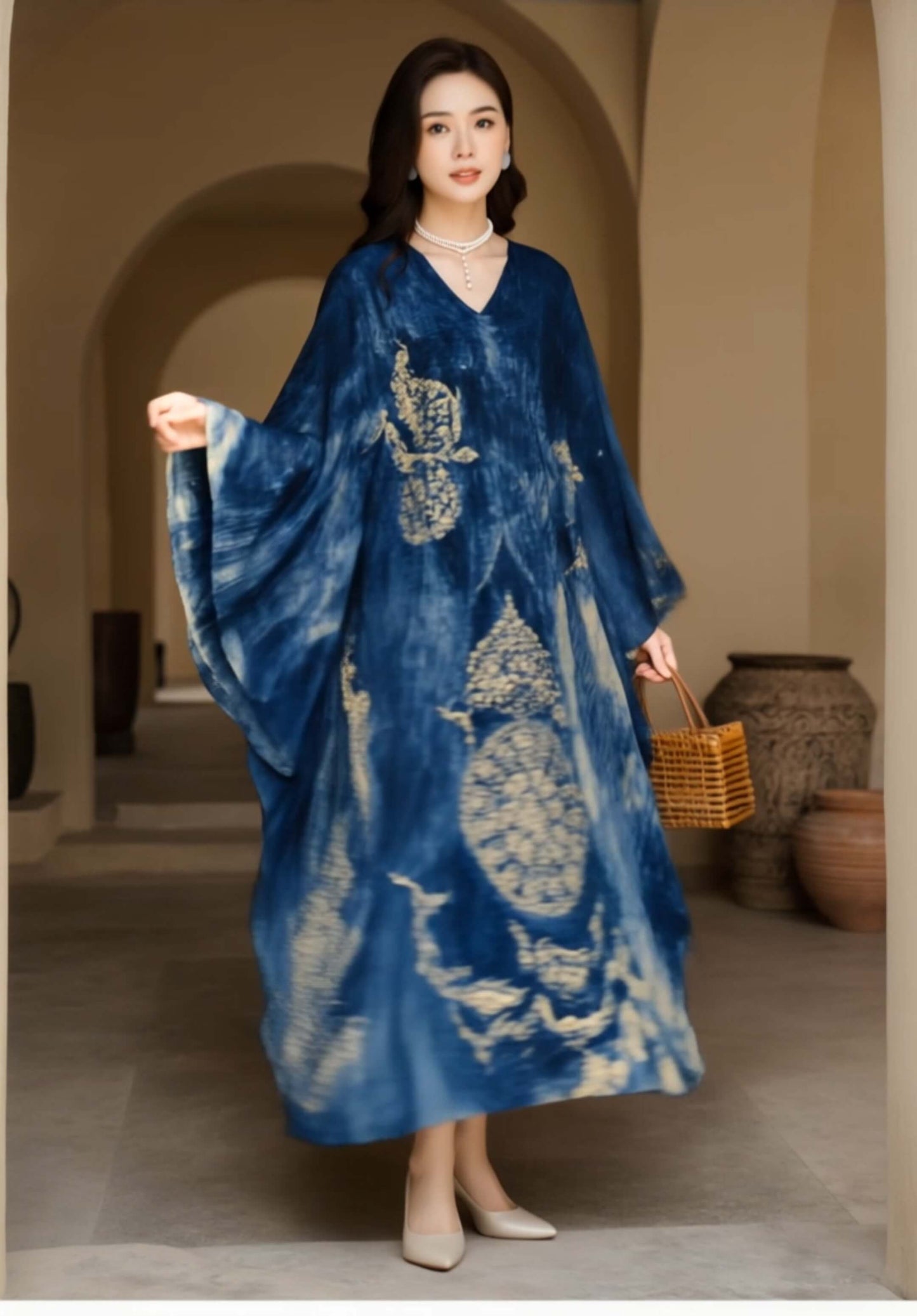 Women's Fusion Batik Dress - Sapphire of the South 2