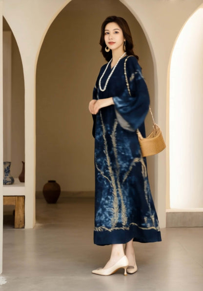 Women's Fusion Batik Dress - Seagrass 3