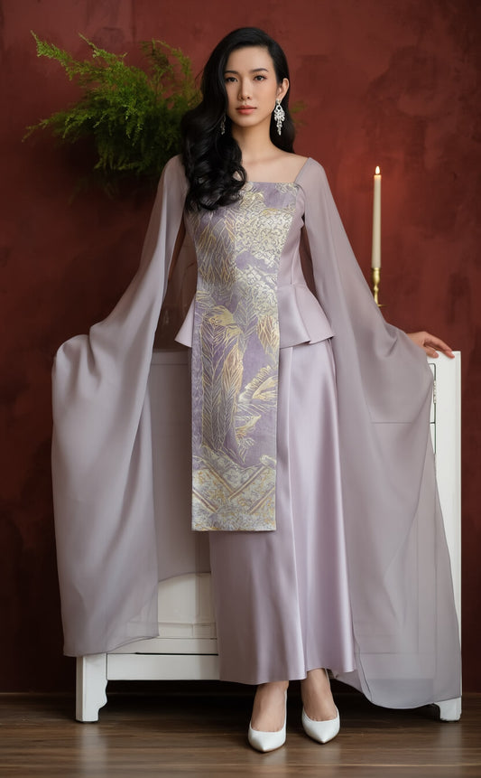 Women's Fusion Batik Dress - Violet Moon
