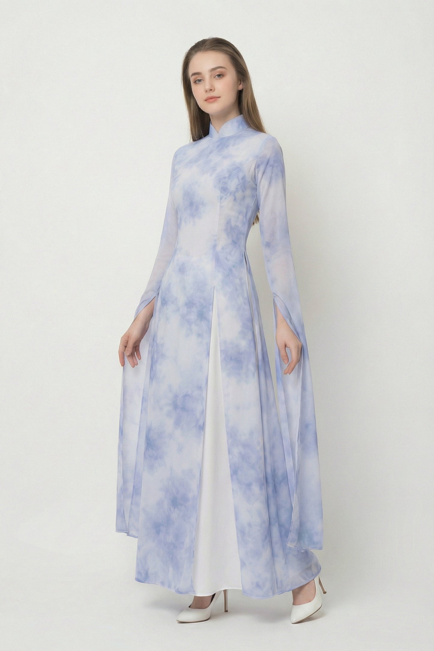 Womens Fusion Batik Dress - Lavender Princess