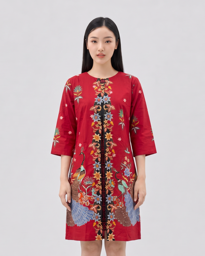 Women's Batik Kimono Dress - Phoenix Prosperity