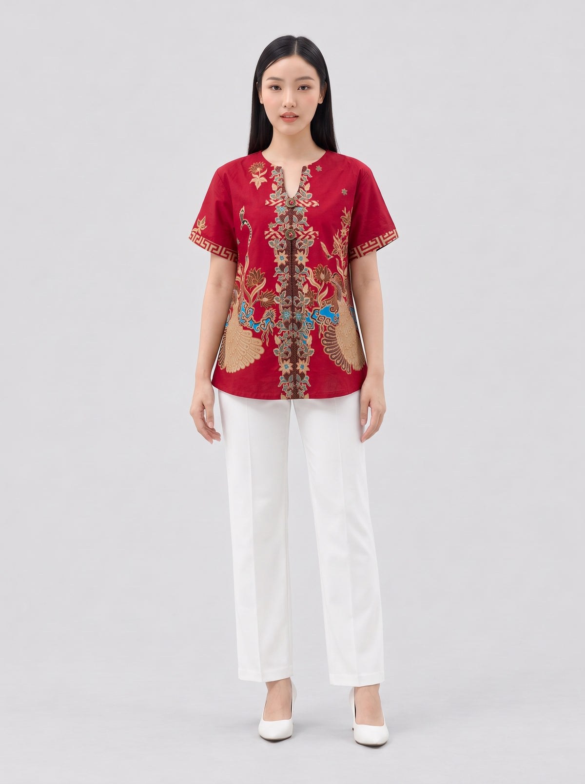 Women's Batik Tang Suit - Phoenix Prosperity