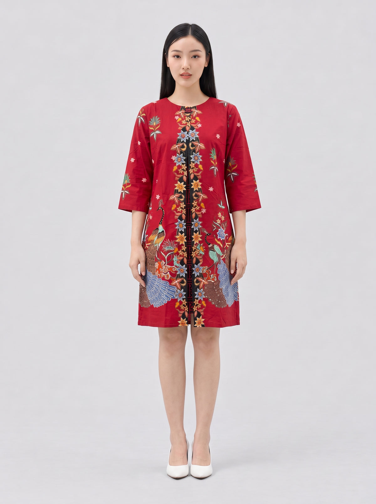 Women's Batik Kimono Dress - Phoenix Prosperity