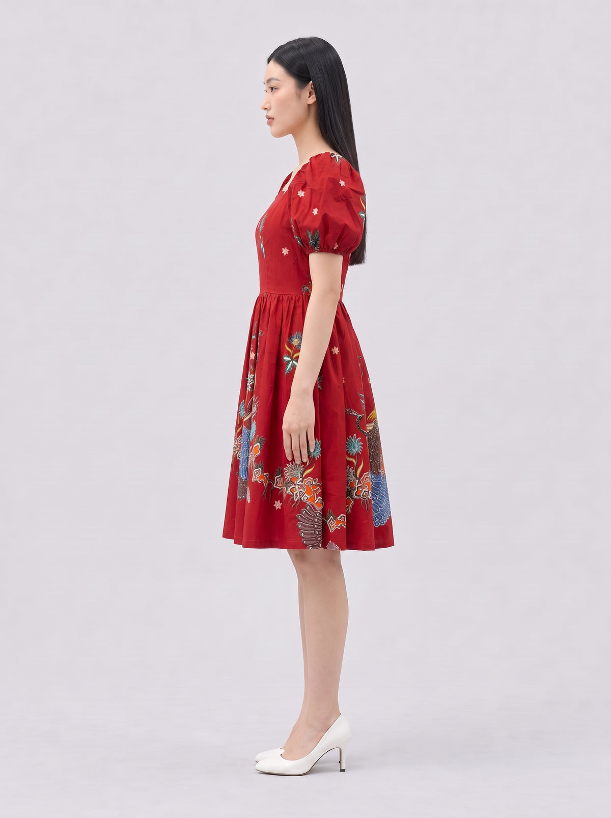 Women's Puff Sleeve Dress - Phoenix Prosperity