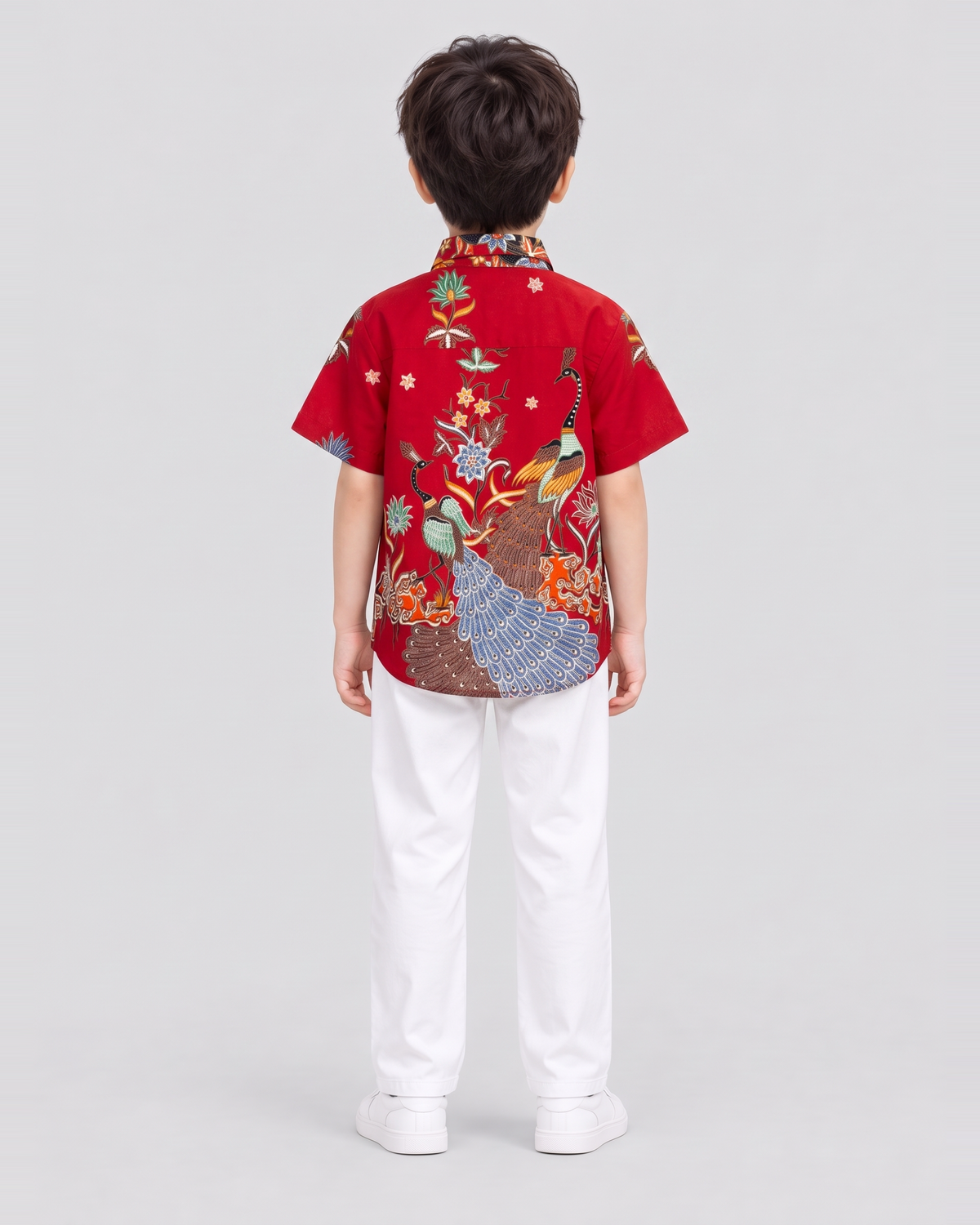 Kid's Batik Shirt - Phoenix Prosperity