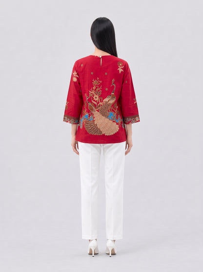 Women's Batik Blouse - Phoenix Prosperity