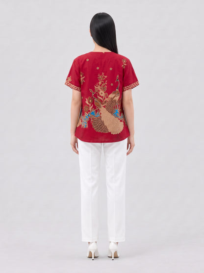 Women's Batik Tang Suit - Phoenix Prosperity