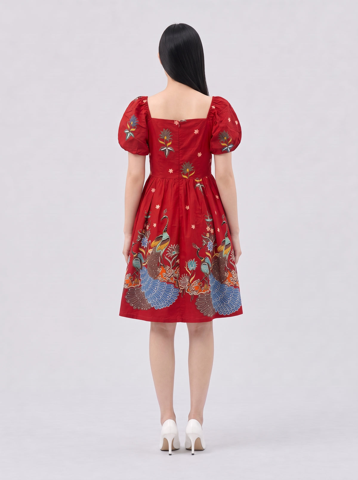 Women's Puff Sleeve Dress - Phoenix Prosperity