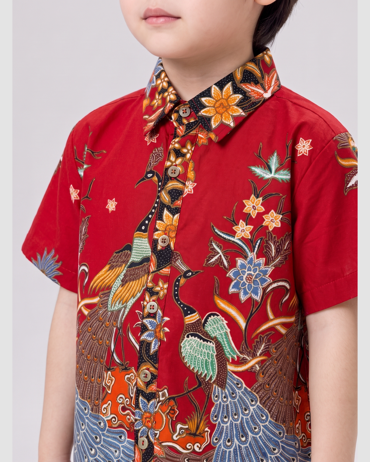 Kid's Batik Shirt - Phoenix Prosperity