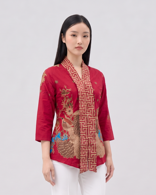 Women's Batik Kebaya - Phoenix Prosperity