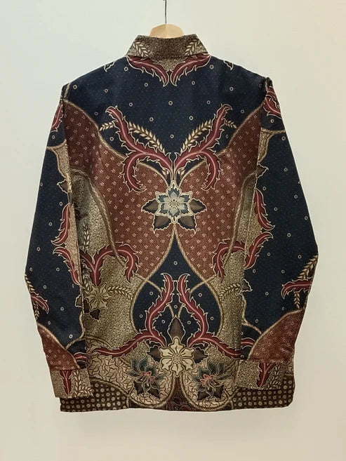 Men's Batik Shirt - Graceful Floral | Long Sleeves