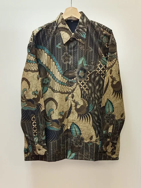 Men's Batik Shirt - Nature-Inspired | Long Sleeves