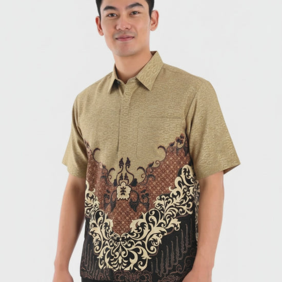Men’s Batik Shirt – Bronze Crest | Short Sleeves video